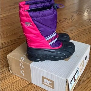 Sorel Youth Girl’s Snow Boots—Size 2